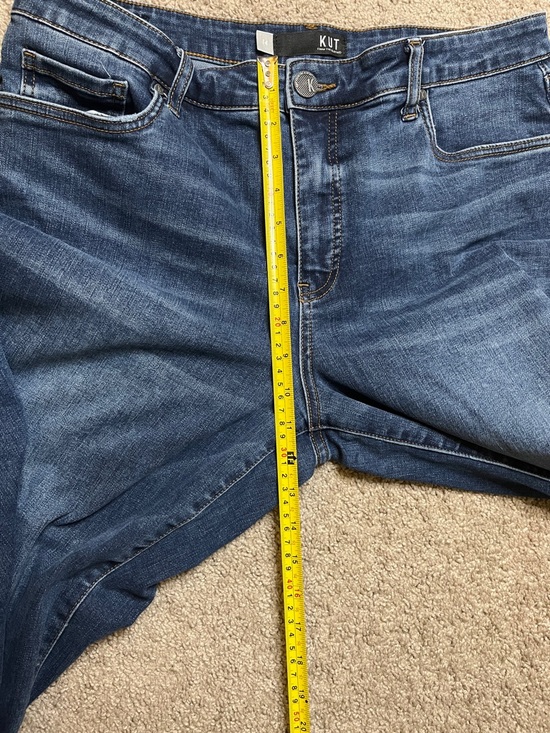 Kut From The Kloth Charlotte Fab Ab Culotte Jeans Dark Wash Wide Leg Sz 14 - Picture 6 of 9